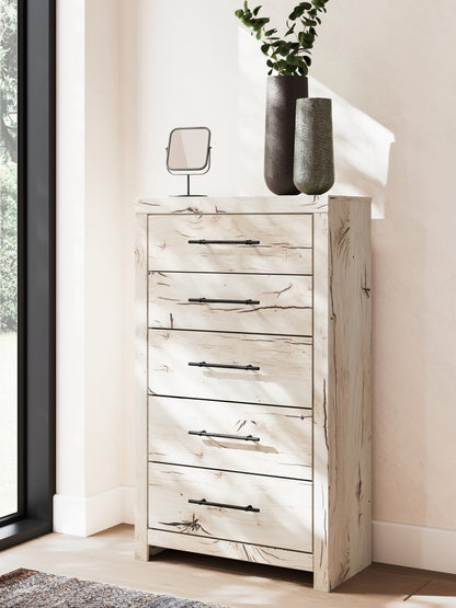 Lawroy King Panel Storage Bed, Dresser, Mirror, Chest and 2 Nightstands - B2310B45