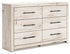 Lawroy Light Natural Full Panel Headboard, Dresser and Mirror - B2310B28