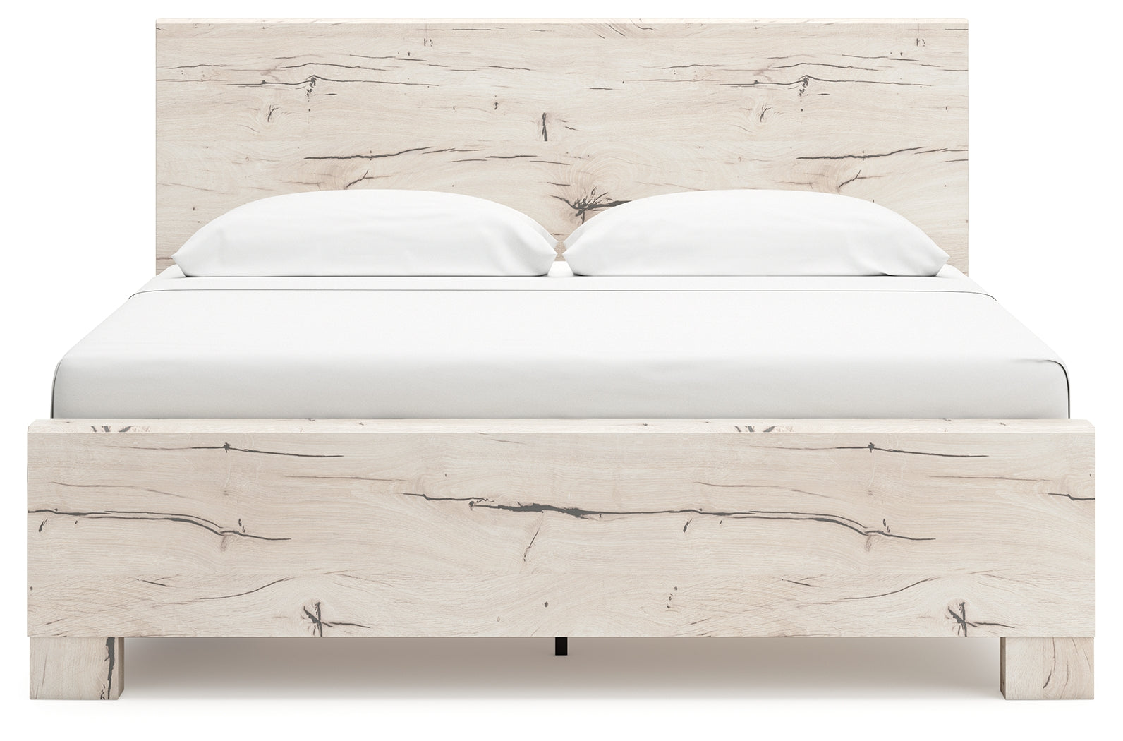 Lawroy Light Natural King Panel Bed with Storage - B2310B12