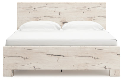 Lawroy Light Natural King Panel Bed with Storage - B2310B12