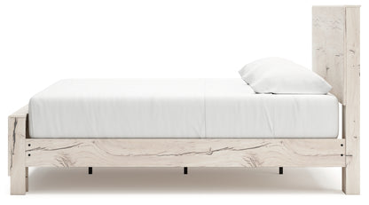 Lawroy Light Natural King Panel Bed with Storage - B2310B12