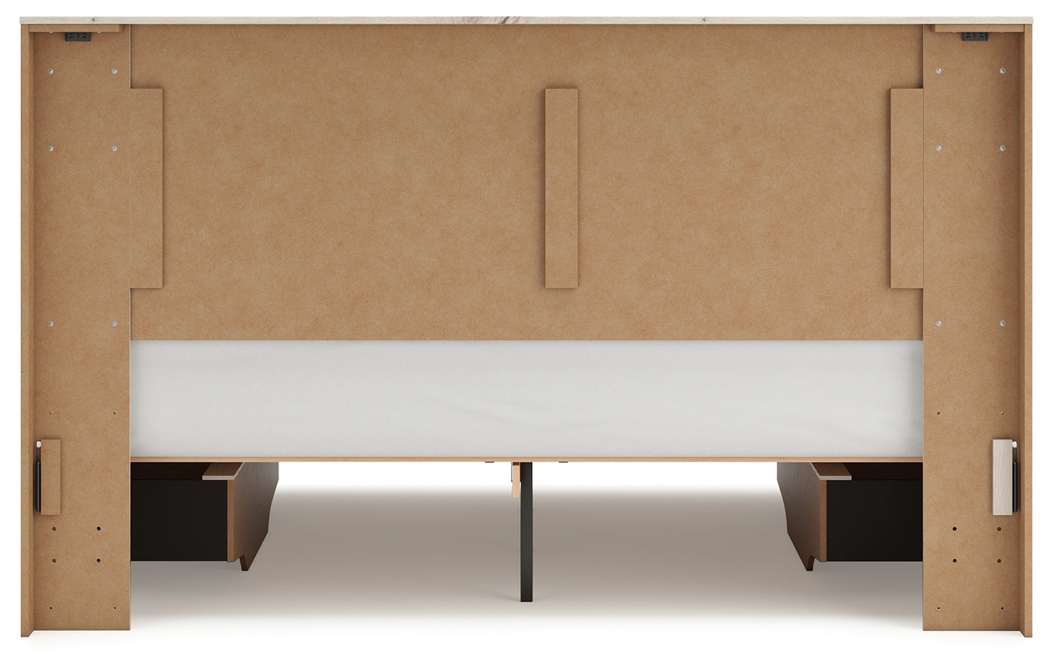 Lawroy Light Natural King Panel Bed with Storage - B2310B13