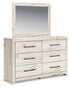 Lawroy Light Natural King Panel Headboard, Dresser and Mirror - B2310B26