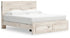 Lawroy Light Natural King Panel Storage Bed - B2310B11