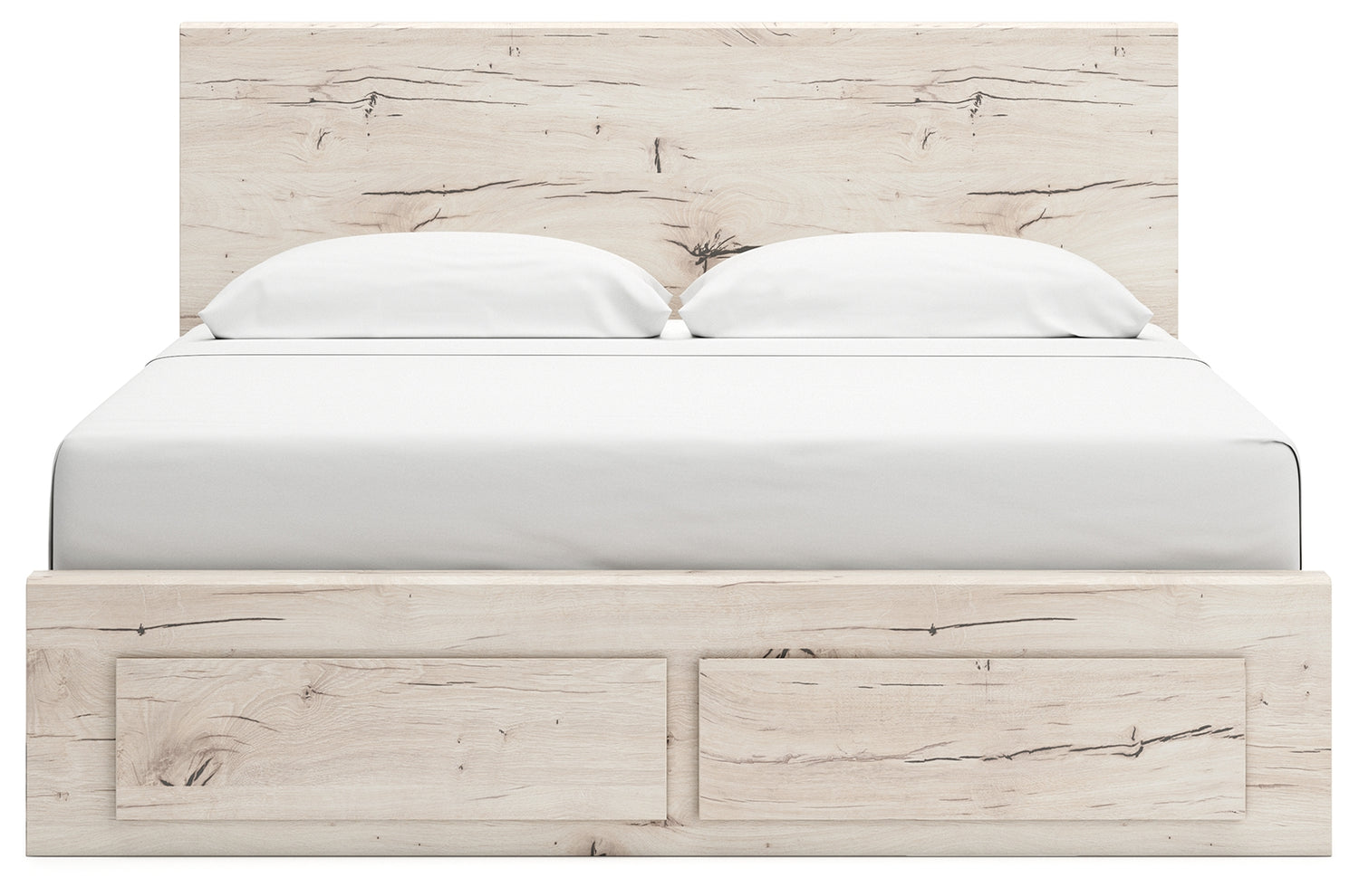 Lawroy Light Natural King Panel Storage Bed - B2310B14