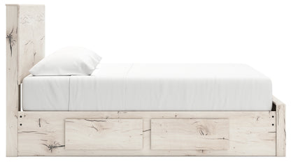Lawroy Light Natural King Panel Storage Bed - B2310B14