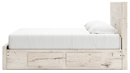 Lawroy Light Natural King Panel Storage Bed - B2310B14