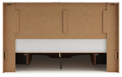 Lawroy Light Natural King Panel Storage Bed - B2310B14