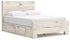 Lawroy Light Natural Queen Panel Bed with Storage - B2310B6