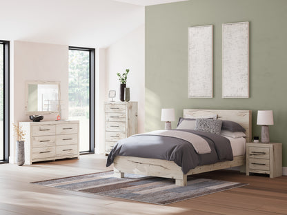 Lawroy Light Natural Queen Panel Headboard, Dresser and Mirror - B2310B25