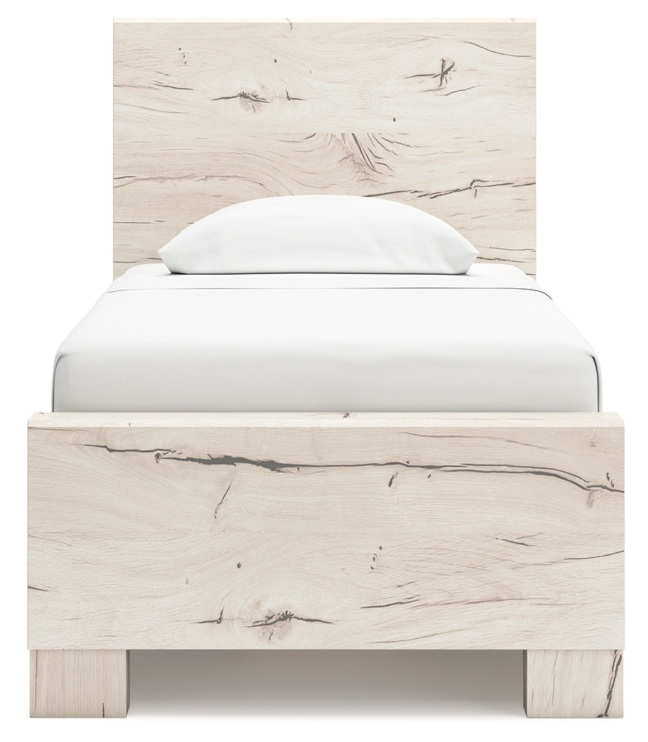 Lawroy Light Natural Twin Panel Bed with Storage - B2310B23