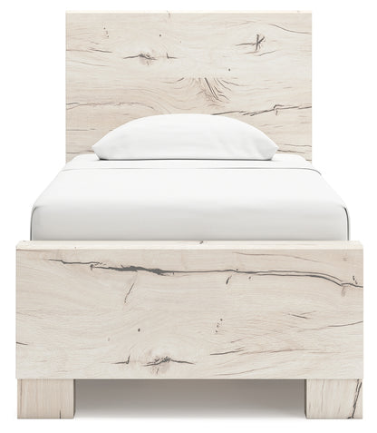 Lawroy Light Natural Twin Panel Bed with Storage - B2310B23