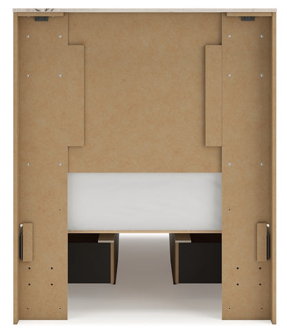 Lawroy Light Natural Twin Panel Bed with Storage - B2310B23