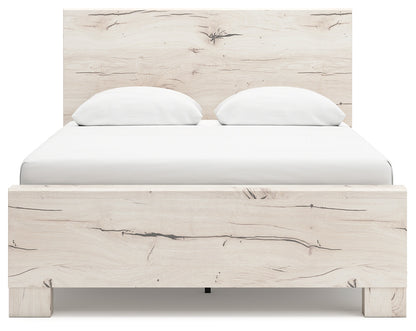 Lawroy Queen Panel Bed with Dresser and 2 Nightstands in Light Natural from Ashley - Luna Furniture