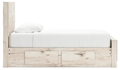 Lawroy Twin Panel Bed with Storage and Nightstand - B2310B53