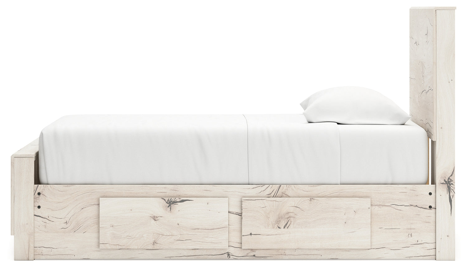 Lawroy Twin Panel Bed with Storage and Nightstand - B2310B53