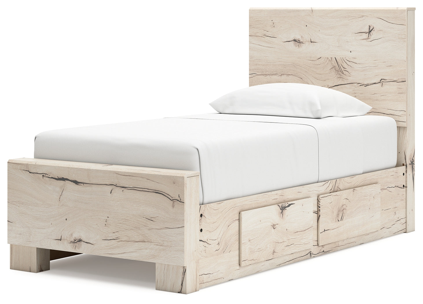 Lawroy Twin Panel Bed with Storage and Nightstand - B2310B53