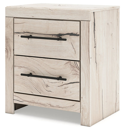 Lawroy Twin Panel Headboard with Dresser and 2 Nightstands in Light Natural from Ashley - Luna Furniture