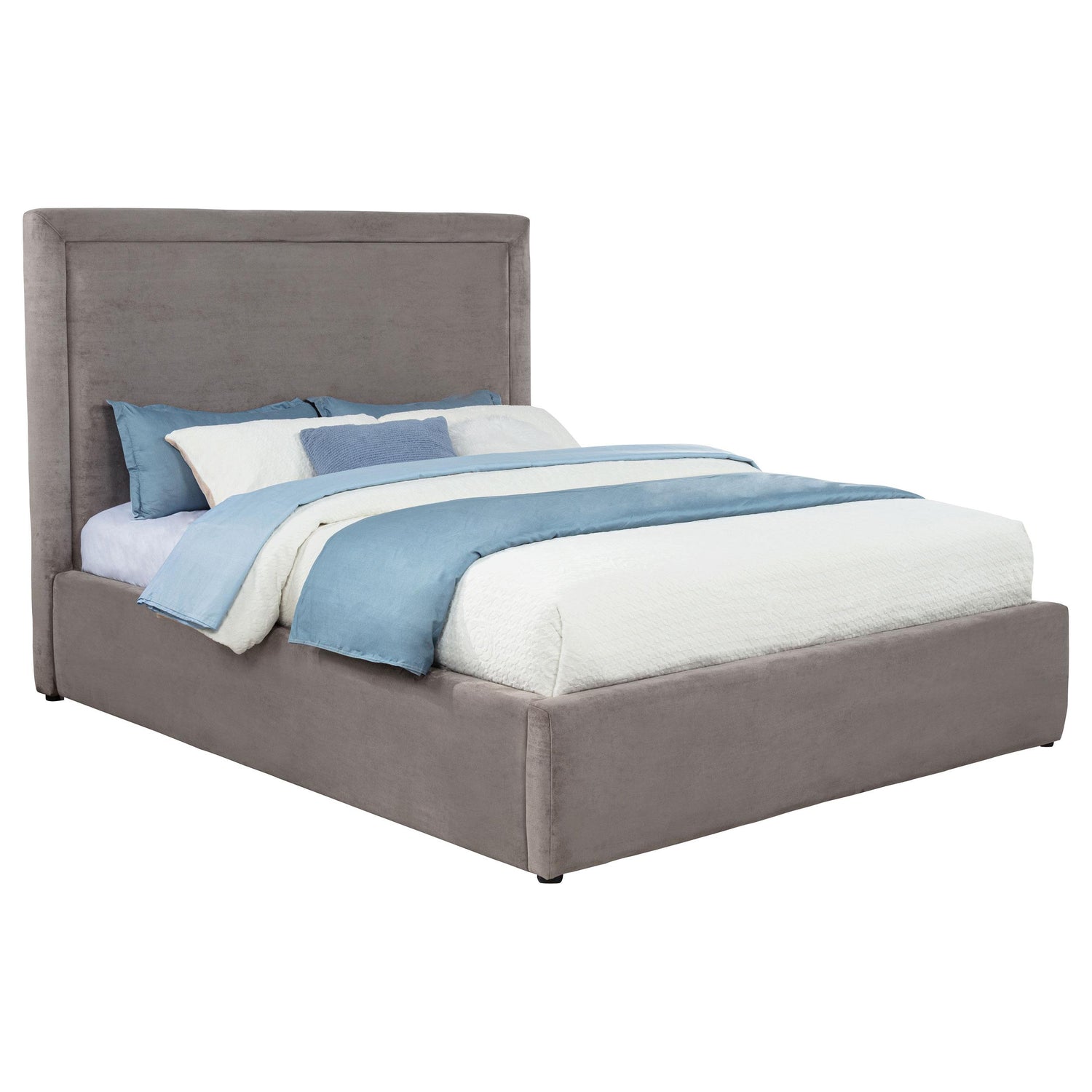 Lawson 55-inch Upholstered Eastern King Platform Bed Mushroom - 315835MKE