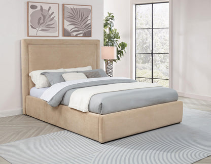 Lawson 55-inch Upholstered Eastern King Platform Bed Saddle - 315835LKE