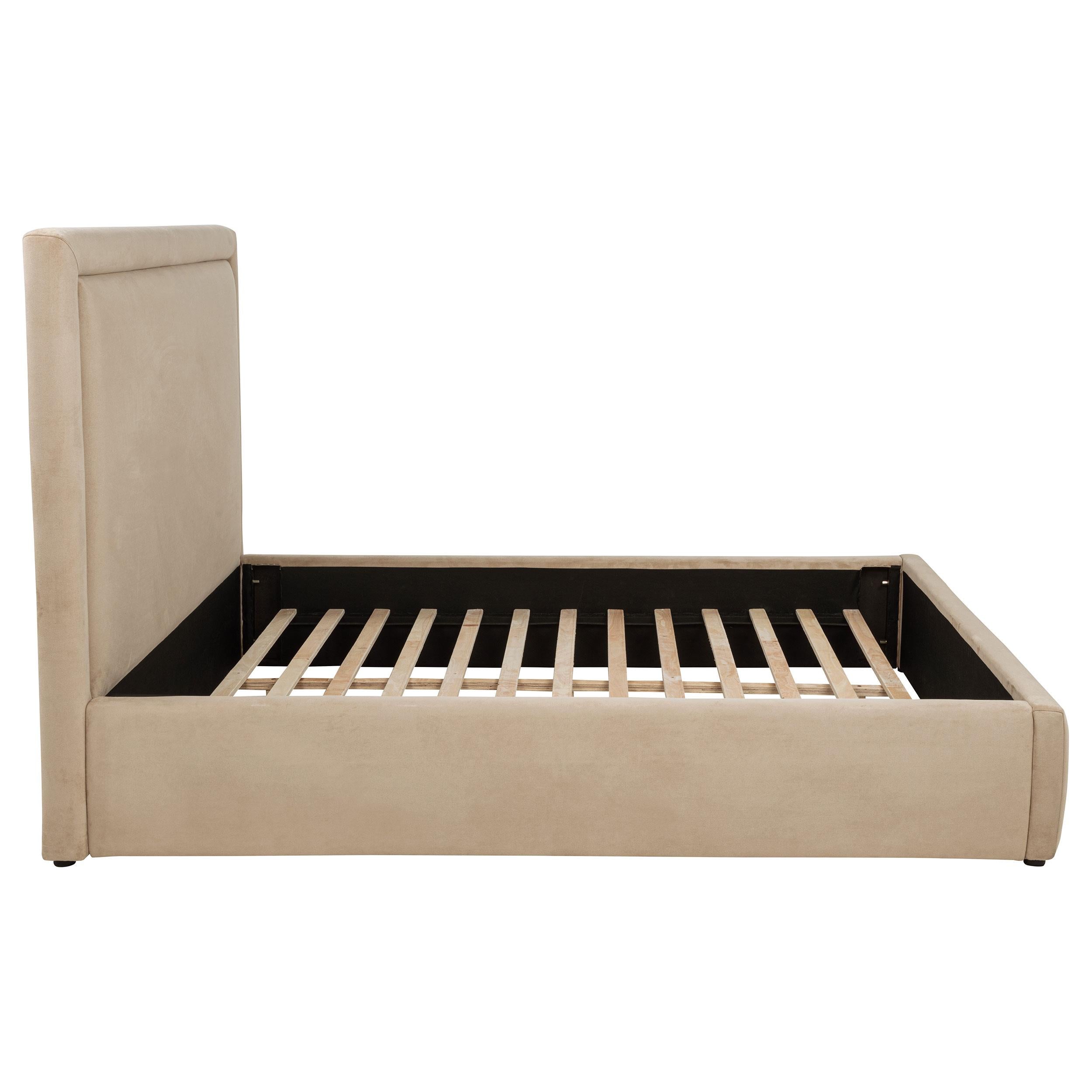 Lawson 55-inch Upholstered Eastern King Platform Bed Saddle - 315835LKE