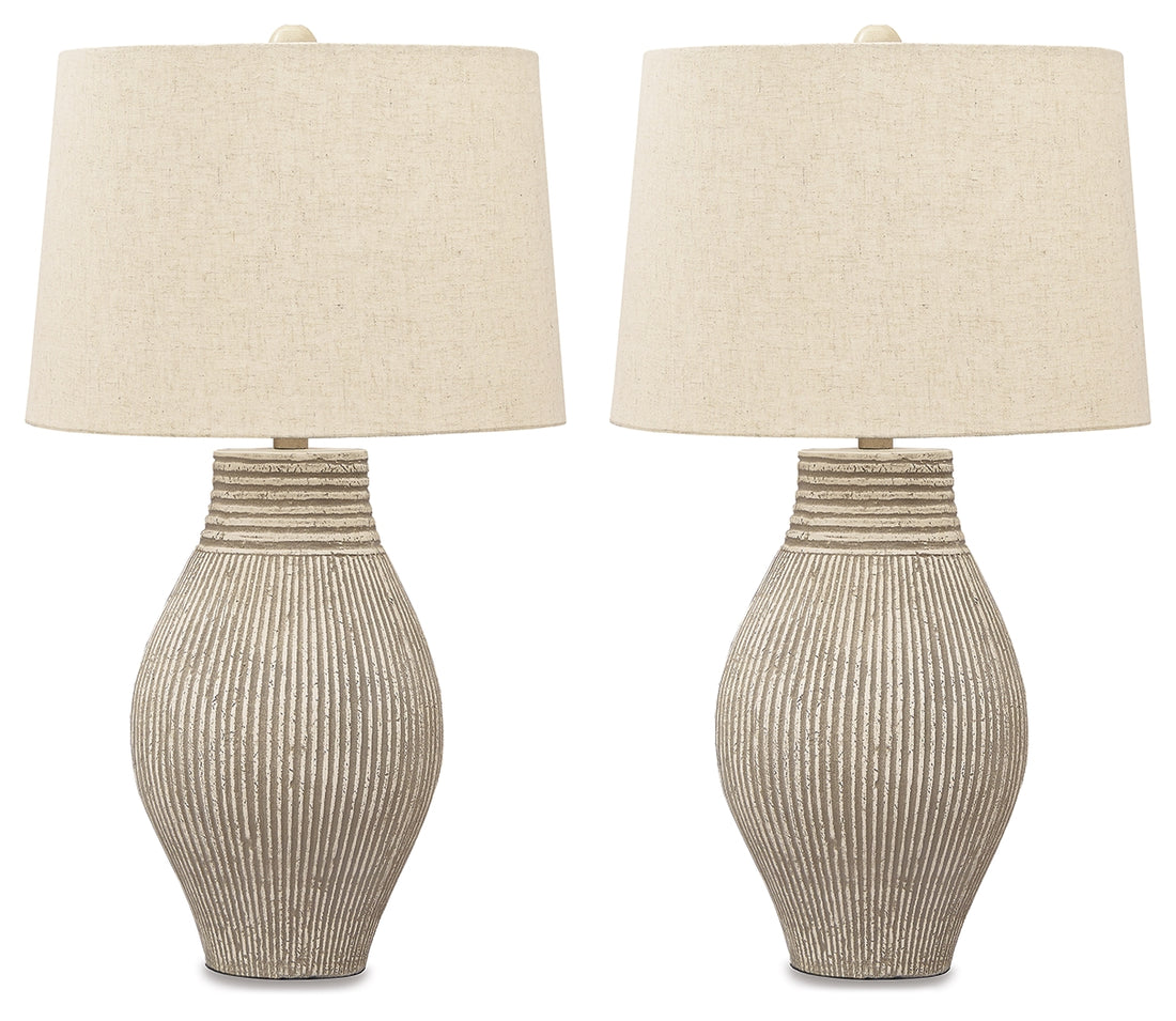 Layal Beige Table Lamp (Set of 2) - L235634X2