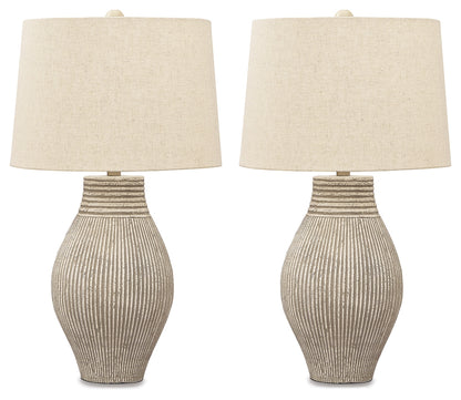 Layal Beige Table Lamp (Set of 2) - L235634X2