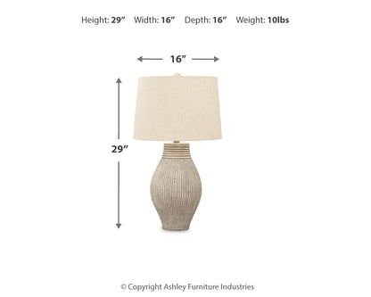 Layal Beige Table Lamp (Set of 2) - L235634X2