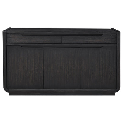Leandro 2-drawer Dining Sideboard Server Burnished Black - 115395