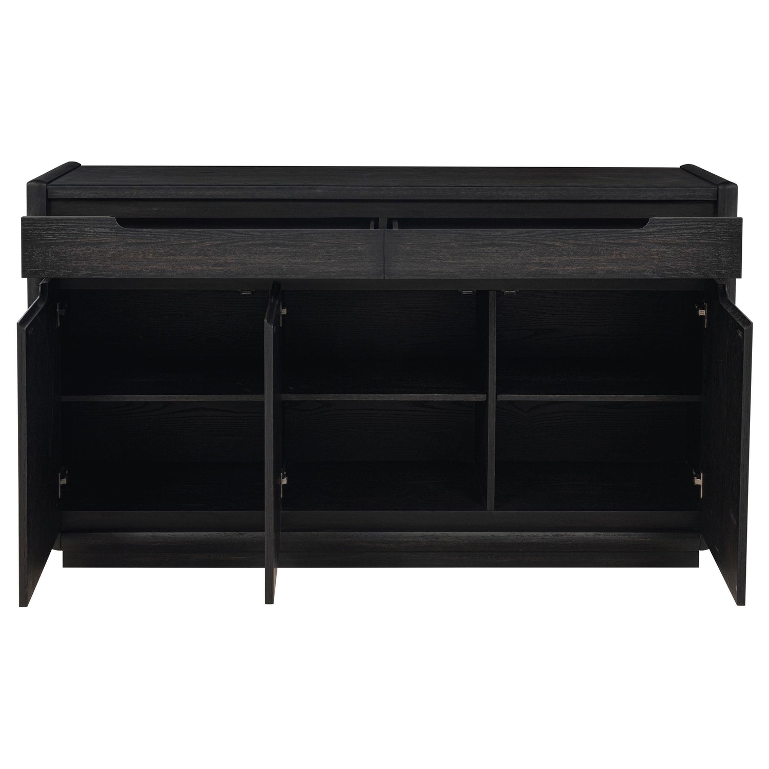 Leandro 2-drawer Dining Sideboard Server Burnished Black - 115395