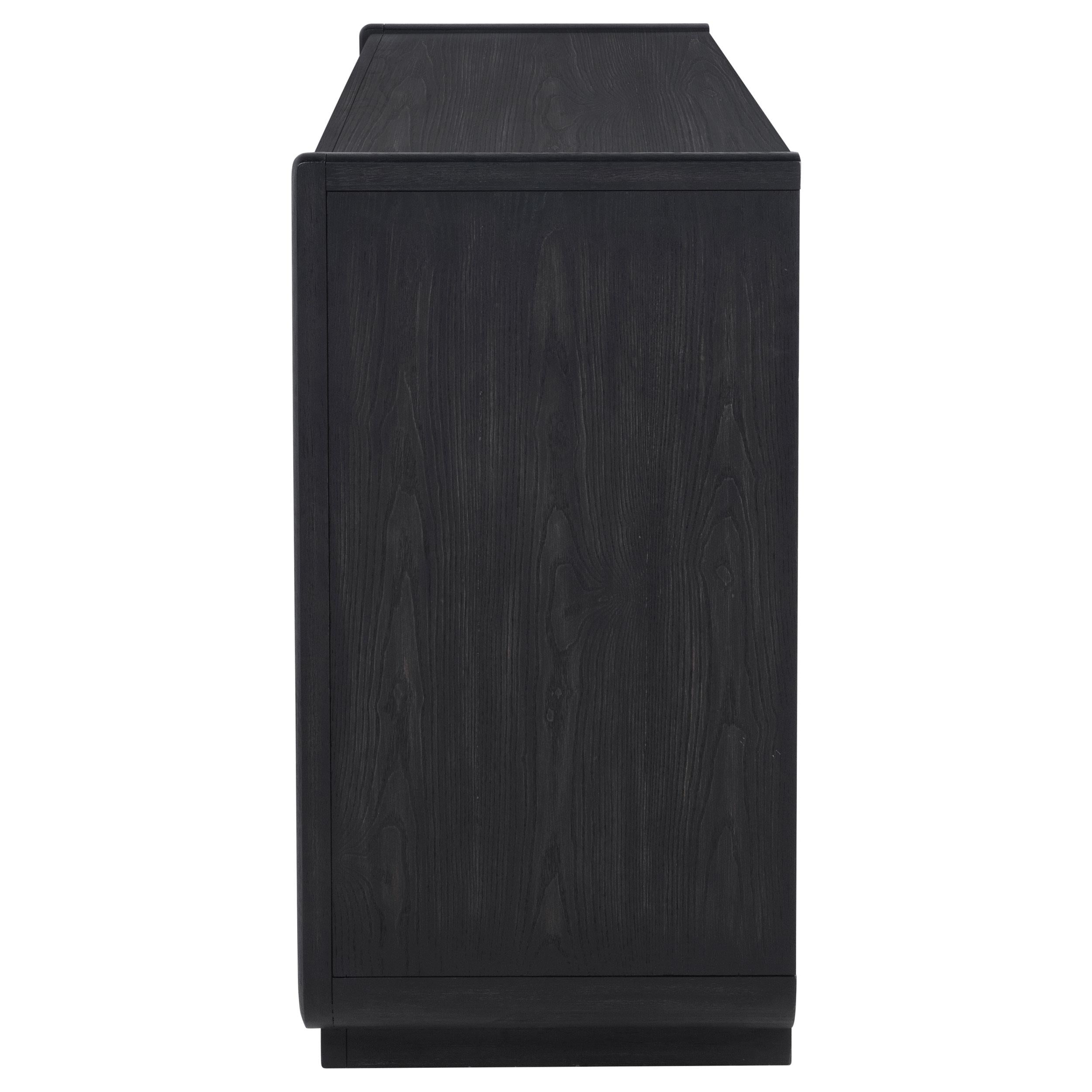 Leandro 2-drawer Dining Sideboard Server Burnished Black - 115395
