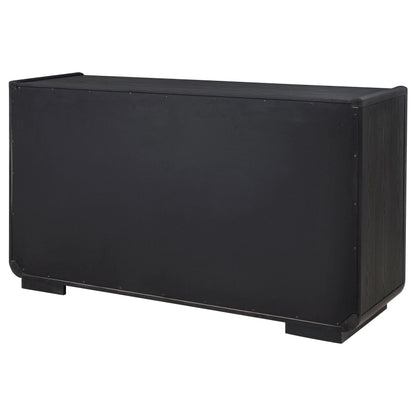 Leandro 2-drawer Dining Sideboard Server Burnished Black - 115395
