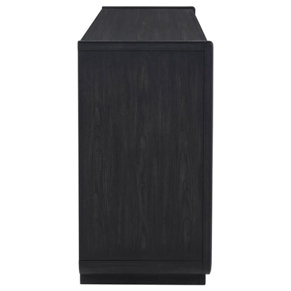 Leandro 2-drawer Dining Sideboard Server Burnished Black - 115395
