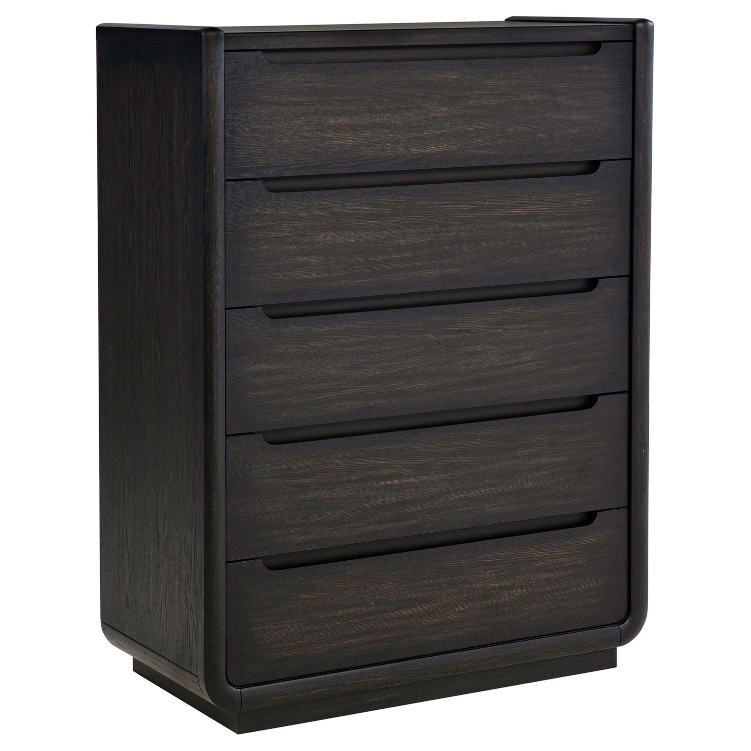 Leandro 5-drawer Bedroom Chest of Drawers Burnished Black - 222495