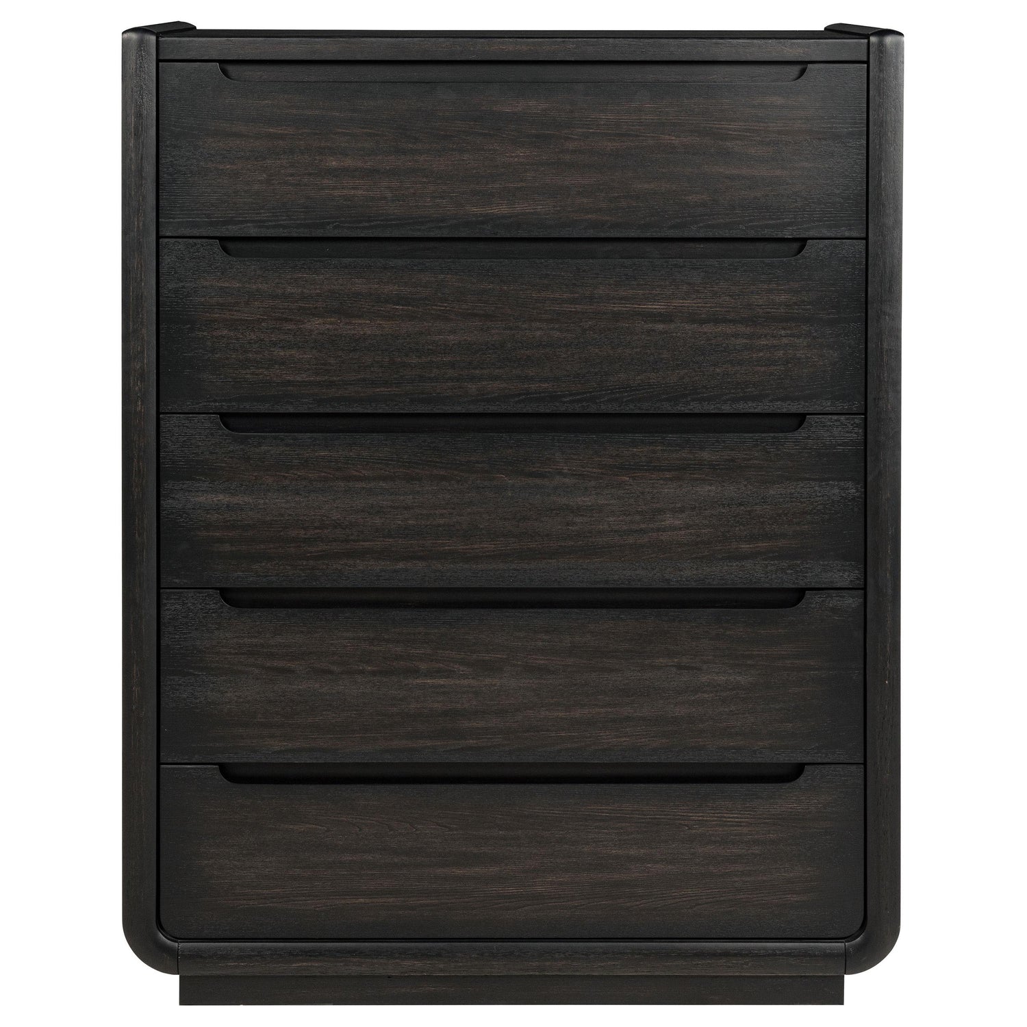Leandro 5-drawer Bedroom Chest of Drawers Burnished Black - 222495