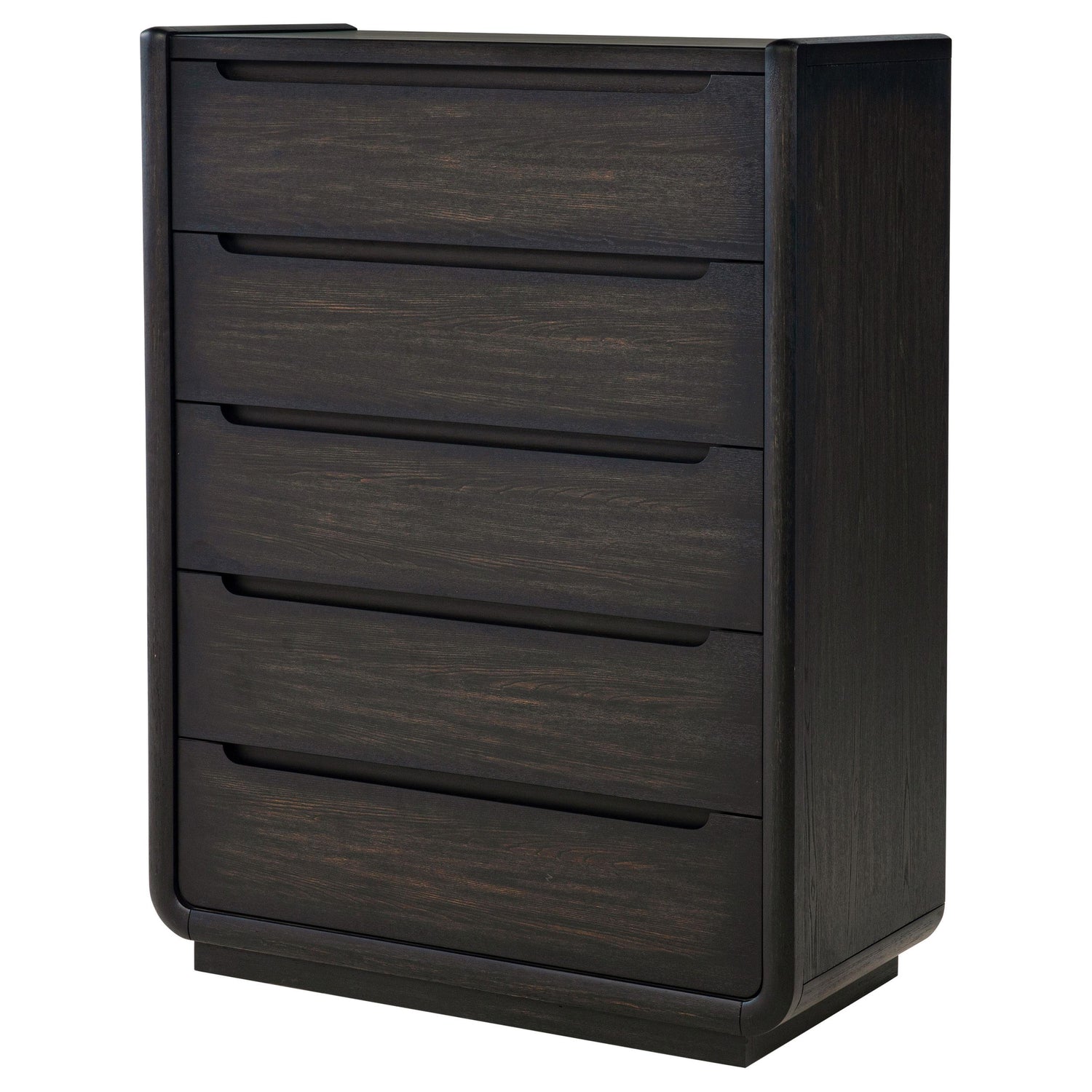 Leandro 5-drawer Bedroom Chest of Drawers Burnished Black - 222495