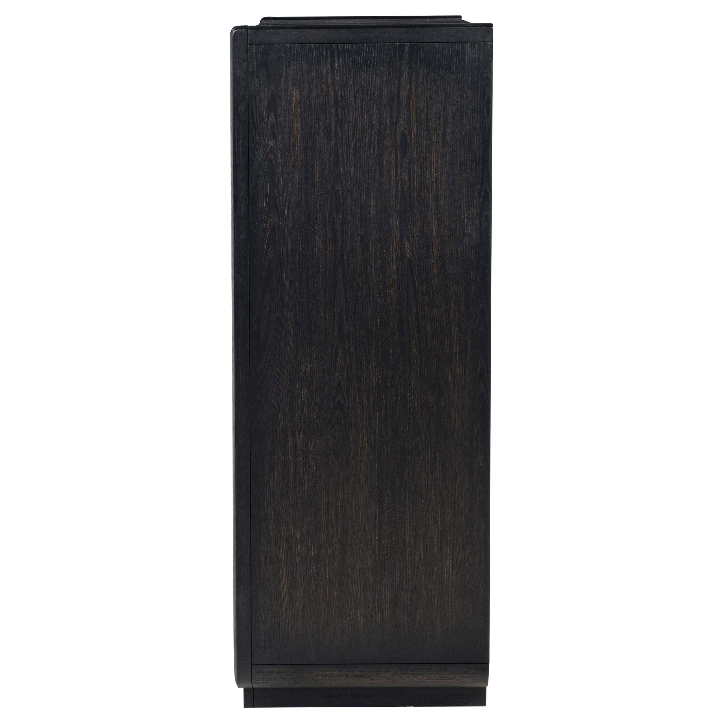 Leandro 5-drawer Bedroom Chest of Drawers Burnished Black - 222495