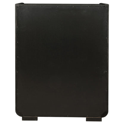 Leandro 5-drawer Bedroom Chest of Drawers Burnished Black - 222495