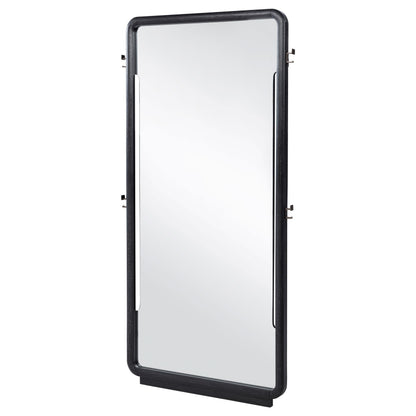 Leandro 76-inch Full Length Floor Mirror Burnished Black - 222498