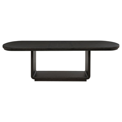 Leandro 78-inch Extension Dining Room Table Burnished Black - 115391