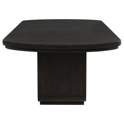 Leandro 78-inch Extension Dining Room Table Burnished Black - 115391