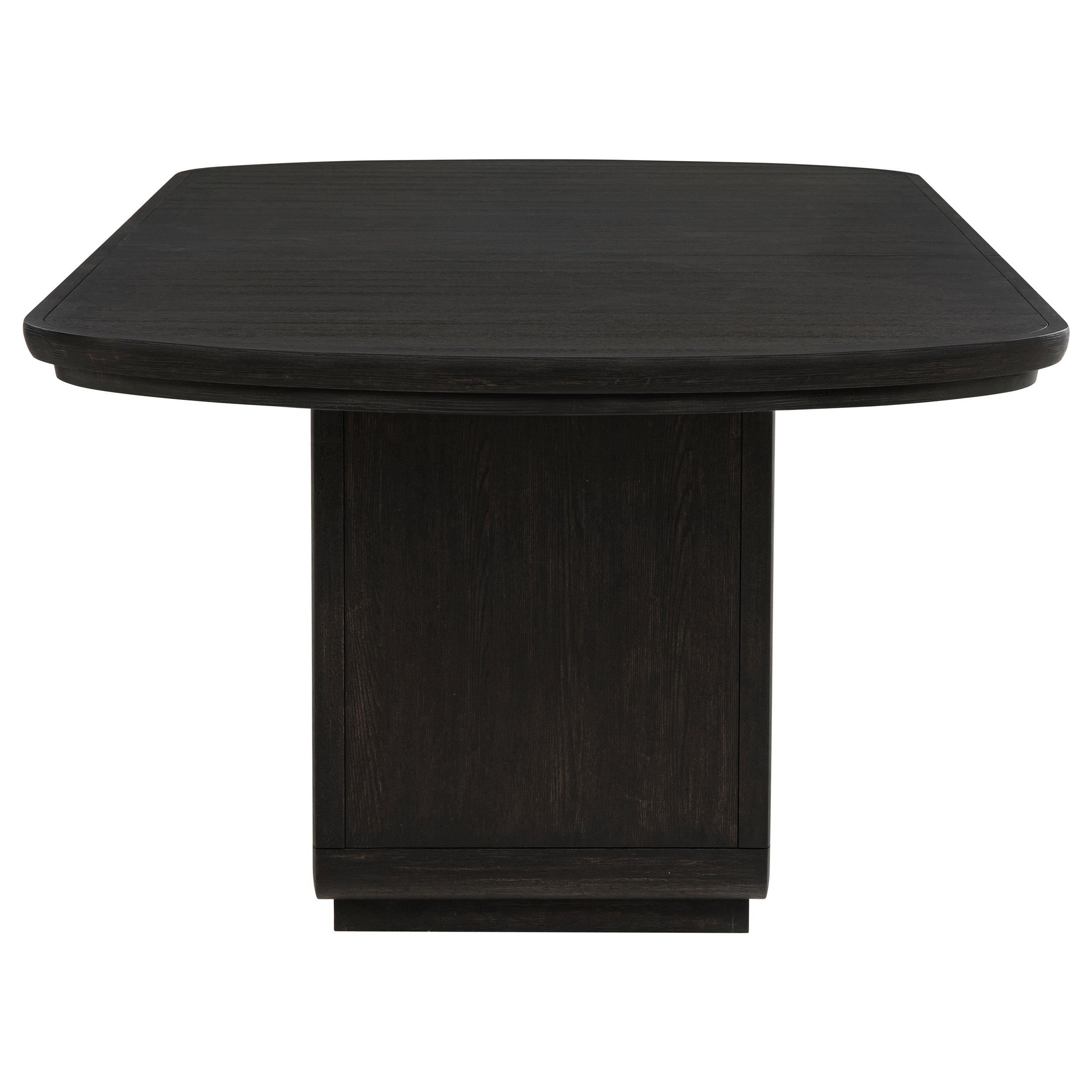 Leandro 78-inch Extension Dining Room Table Burnished Black - 115391