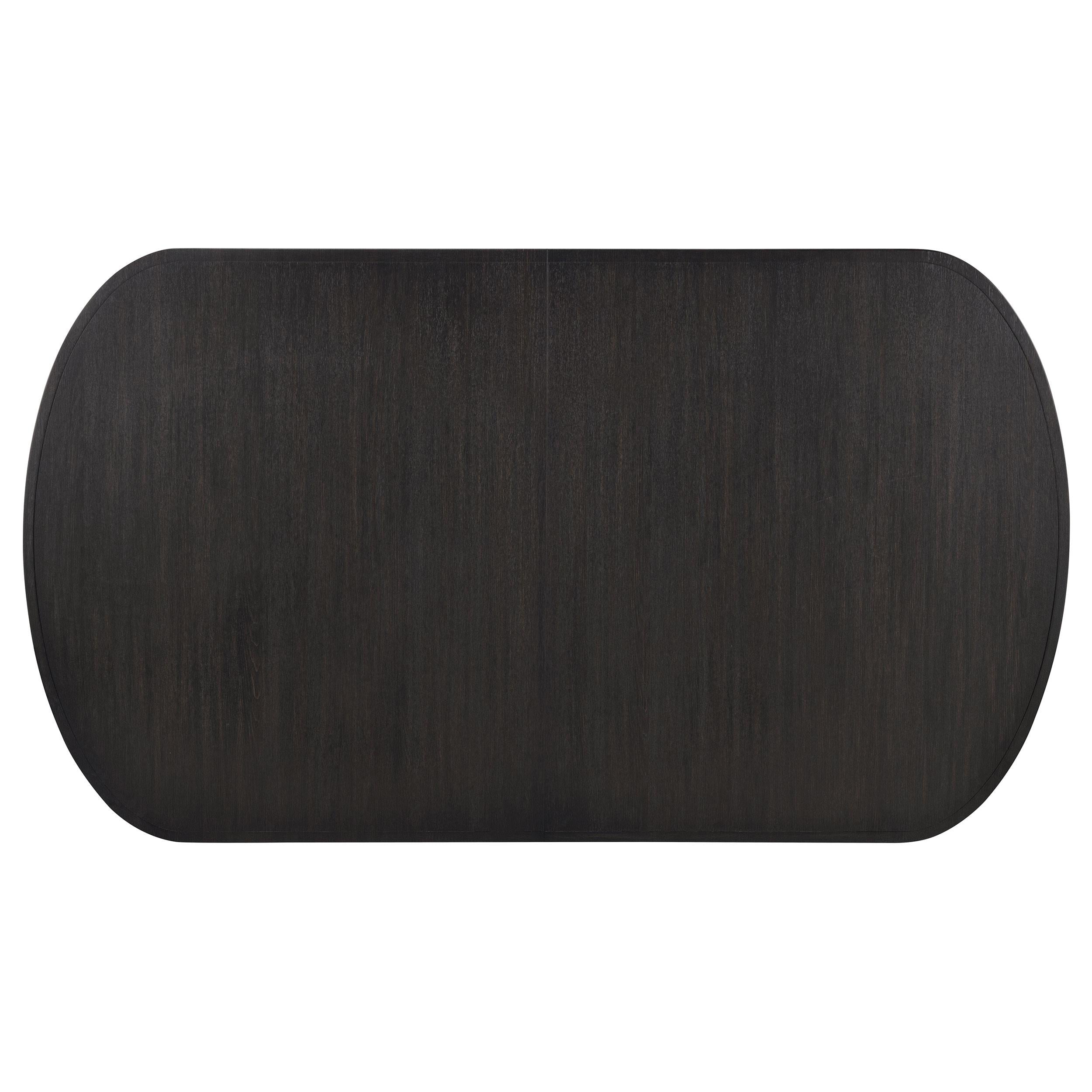 Leandro 78-inch Extension Dining Room Table Burnished Black - 115391