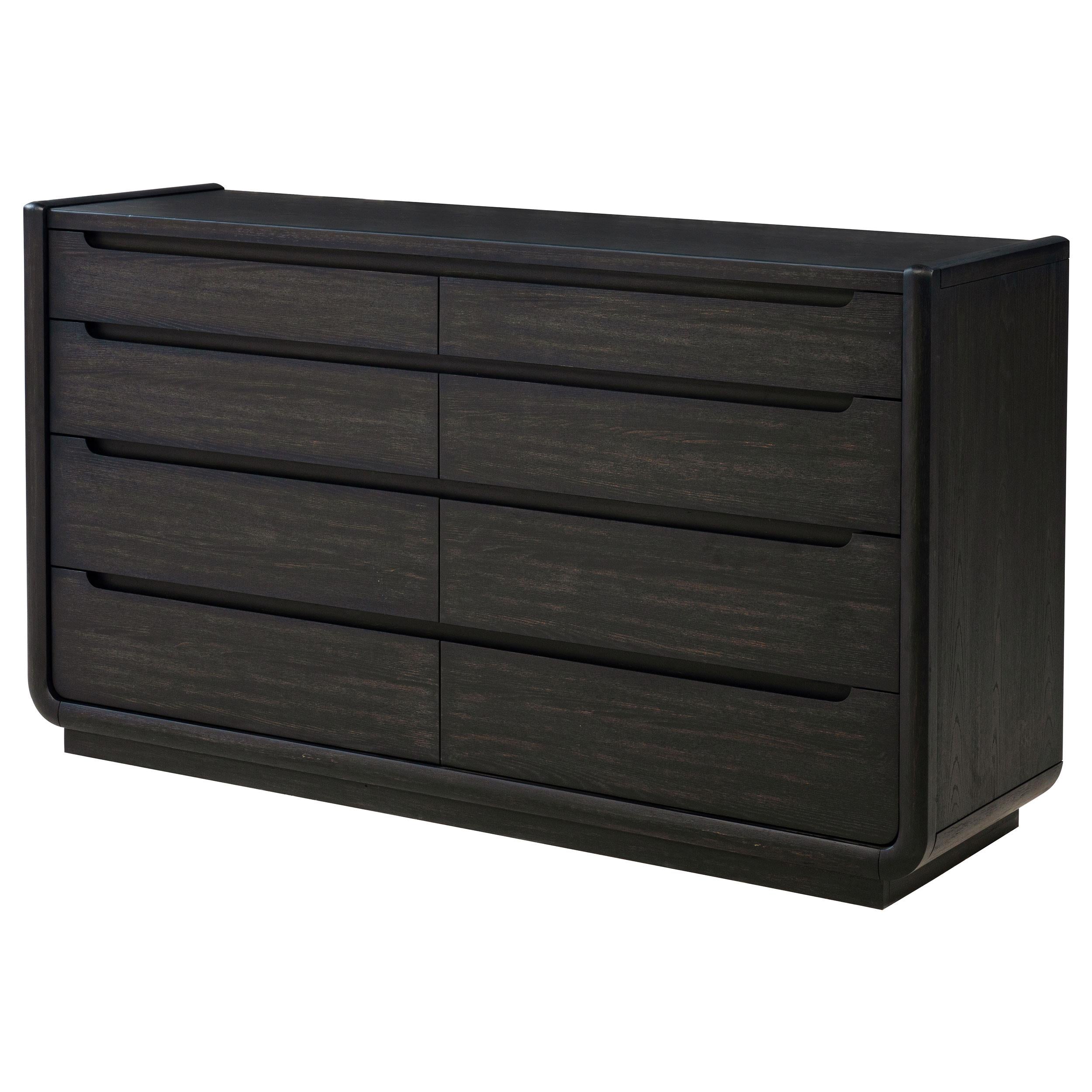 Leandro 8-drawer Bedroom Dresser Cabinet Burnished Black - 222493