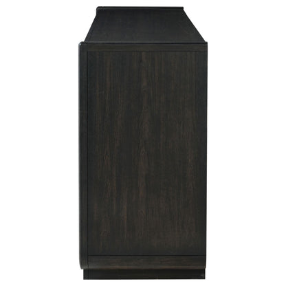 Leandro 8-drawer Bedroom Dresser Cabinet Burnished Black - 222493