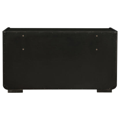 Leandro 8-drawer Bedroom Dresser Cabinet Burnished Black - 222493
