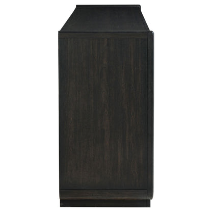 Leandro 8-drawer Bedroom Dresser Cabinet Burnished Black - 222493