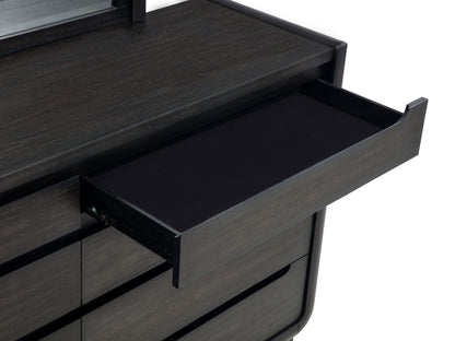 Leandro 8-drawer Bedroom Dresser Cabinet Burnished Black - 222493