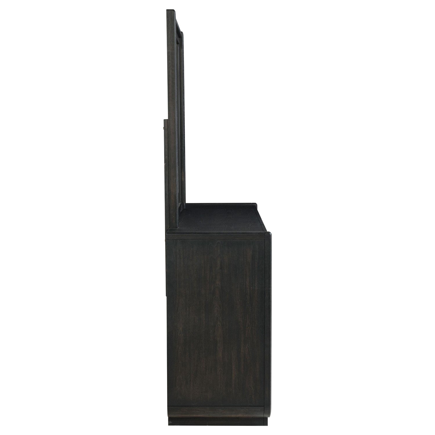 Leandro 8-drawer Bedroom Dresser with Mirror Burnished Black - 222493M