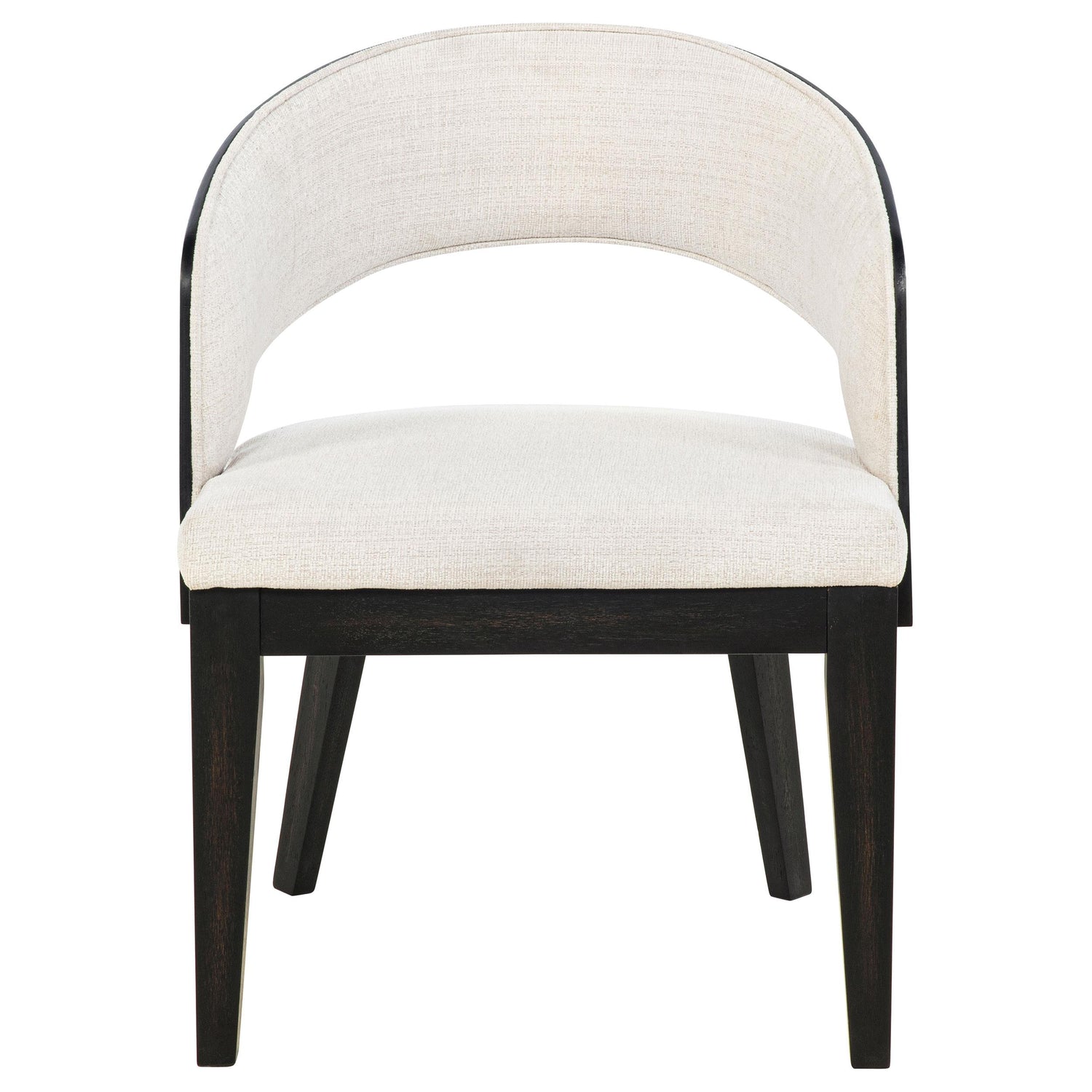Leandro Upholstered Dining Arm Chair Cream (Set of 2) - 115393